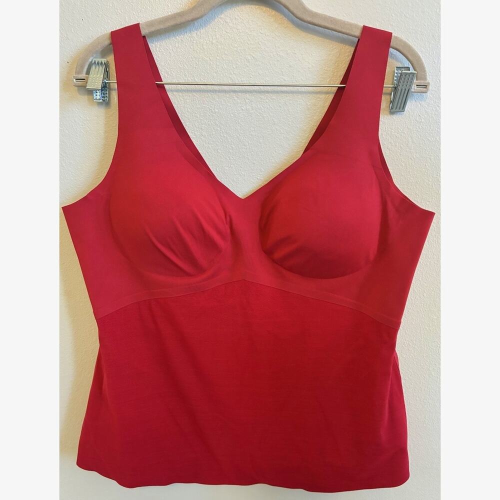 Honeylove LiftWear Shaping RED Cami Top Slimming Shape Wear Wireless Plus Sz 2XL